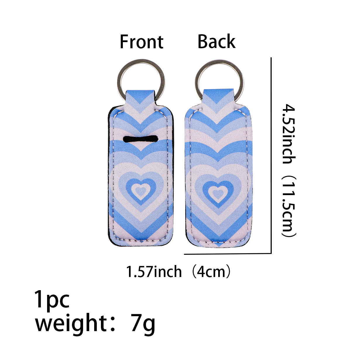 Wholesale 6pcs Love Lipstick Case Keychain