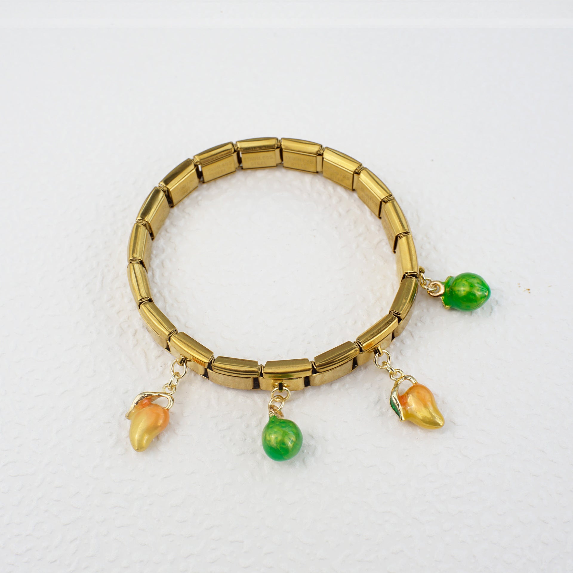 Wholesale 5pcs/   pack Single Section Creative Stainless Steel Composable Bracelet