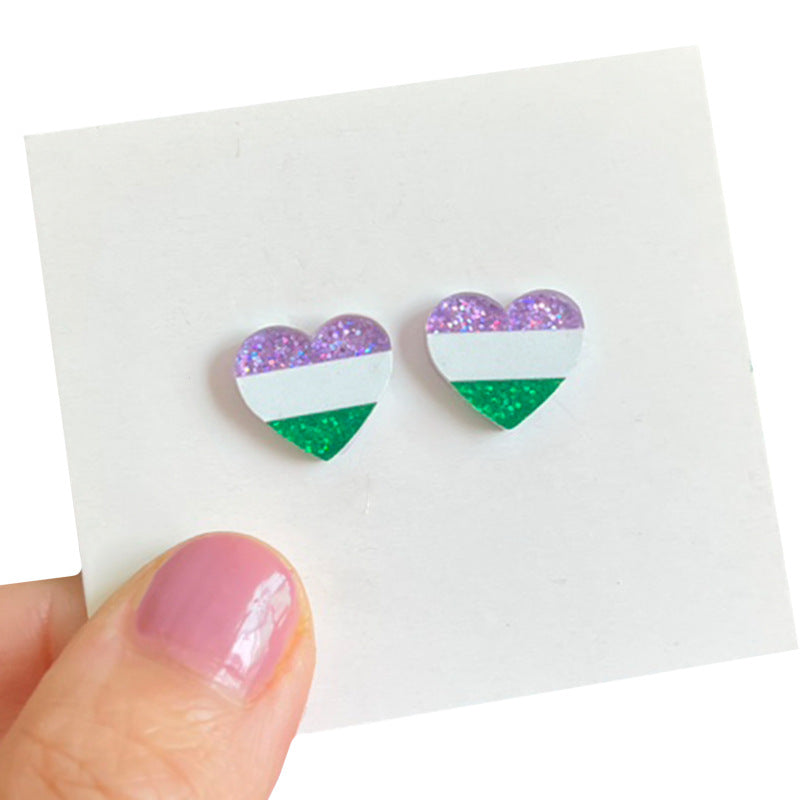 Wholesale  Rainbow Flag Earrings