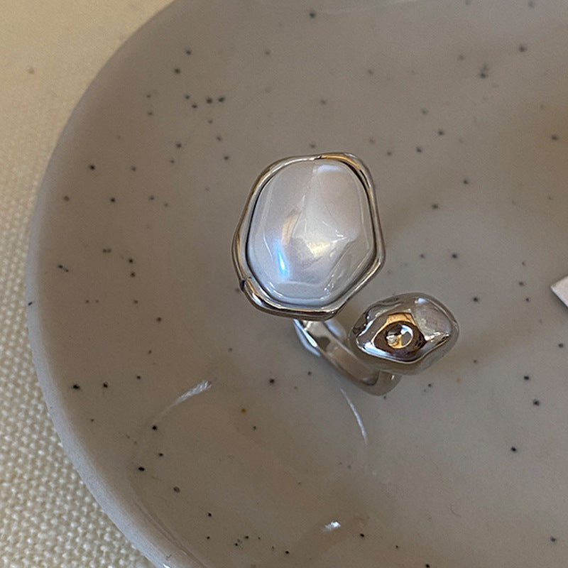 Wholesale Irregular Baroque  Open Ring