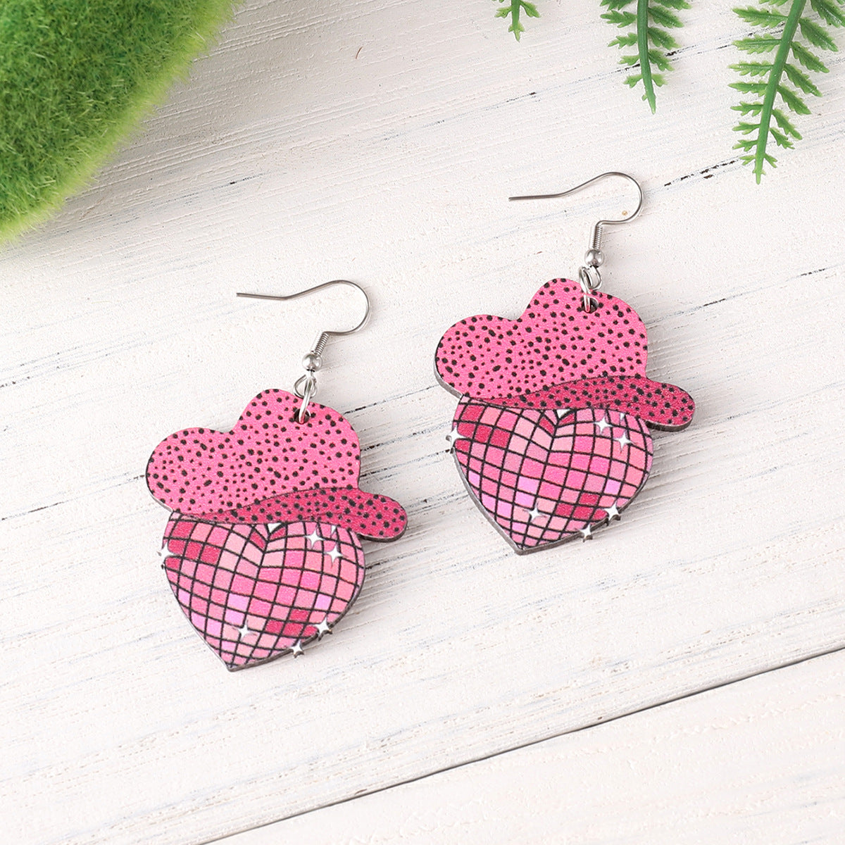 Wholesale  Denim Hat Boots Pendant Earrings