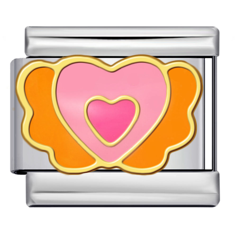 Wholesale Italian Charm Bracelet 9mm DIY Pink Gold Plated Series  Creative Stainless Steel Composable Bracelet