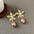 Wholesale Light Luxury Vintage Flower Earrings