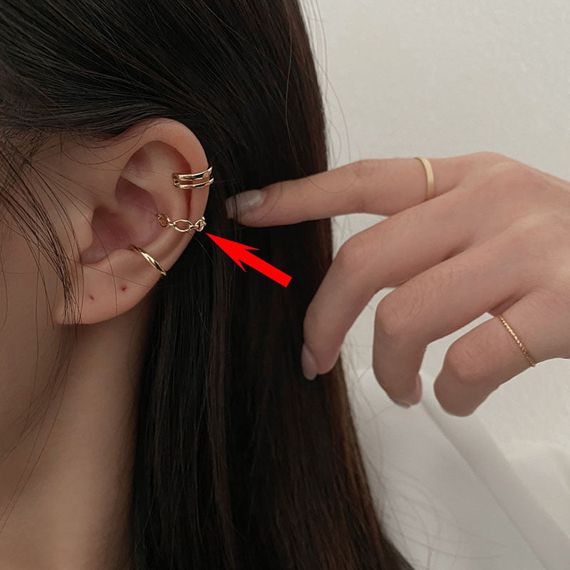 Wholesale Silver Plated Clip On Earrings Retro Fairy Style Fashion Accessory for Boutique Resale