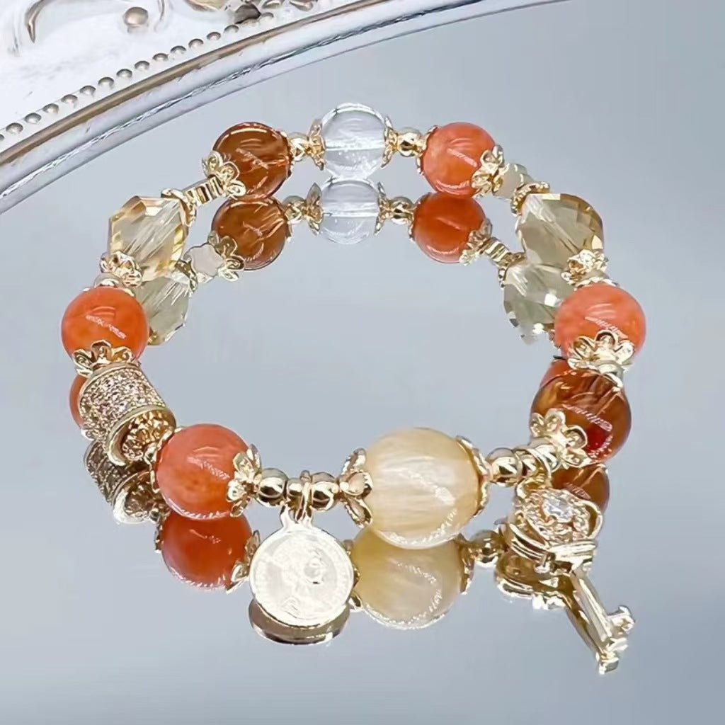 Wholesale Whale Fall Starry Sky Natural Stone Crystal Bracelet ACC-BT-Zhuox002