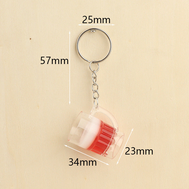 Wholesale  Beer Keychain Stereo Draft Beer Keychains