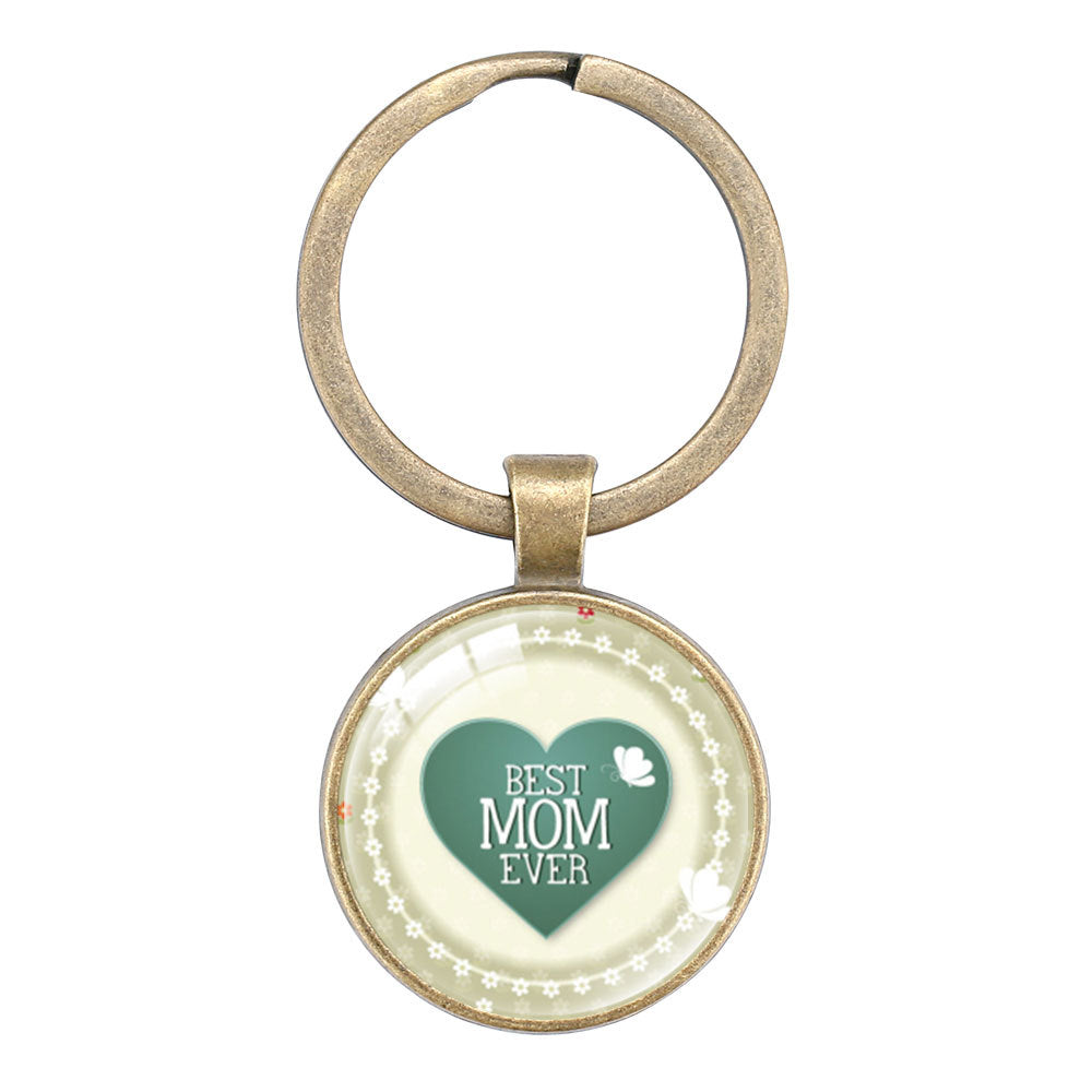 Wholesale Keyring Mom Mother' s Day Glass Keychain