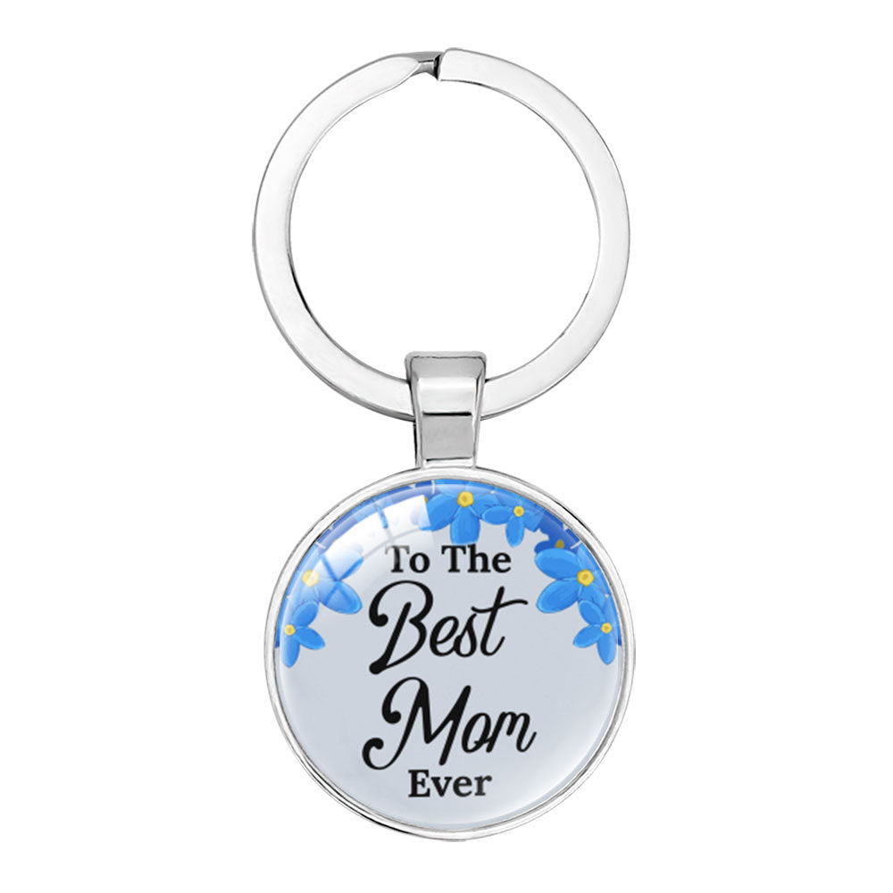 Wholesale Keyring Mom Mother' s Day Glass Keychain