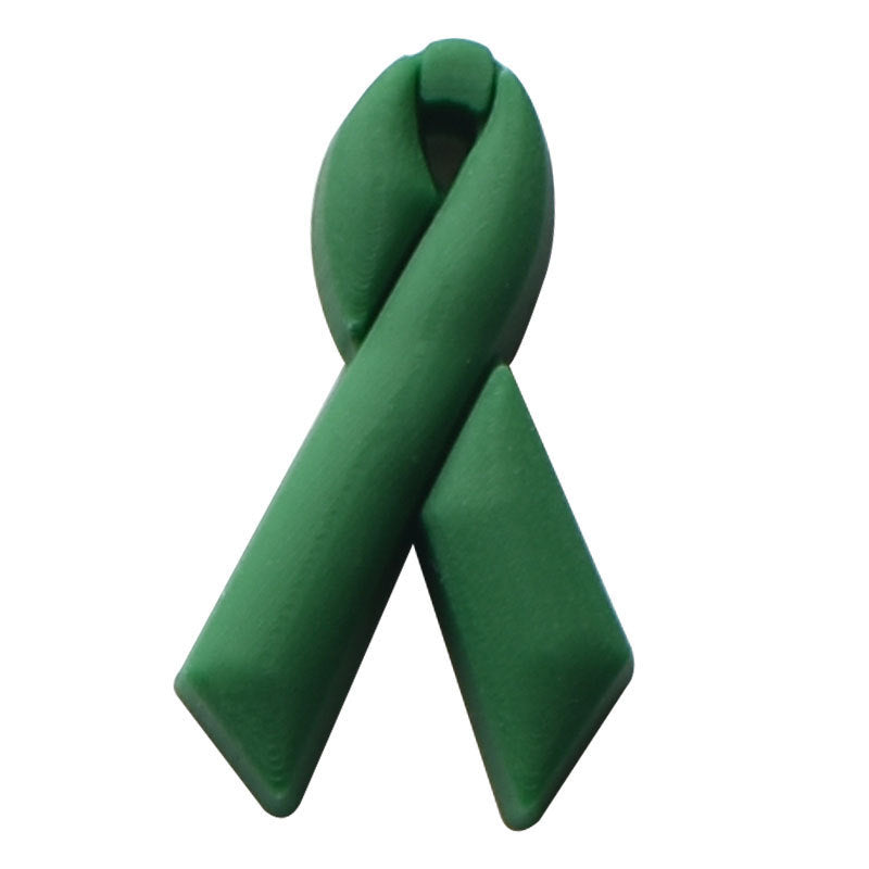 Wholesale Random 100pcs Care Breast Cancer Colon Cancer Ribbon PVC Soft Glue Hole Shoe Buckle DIY Decoration ACC-SC-RYY006