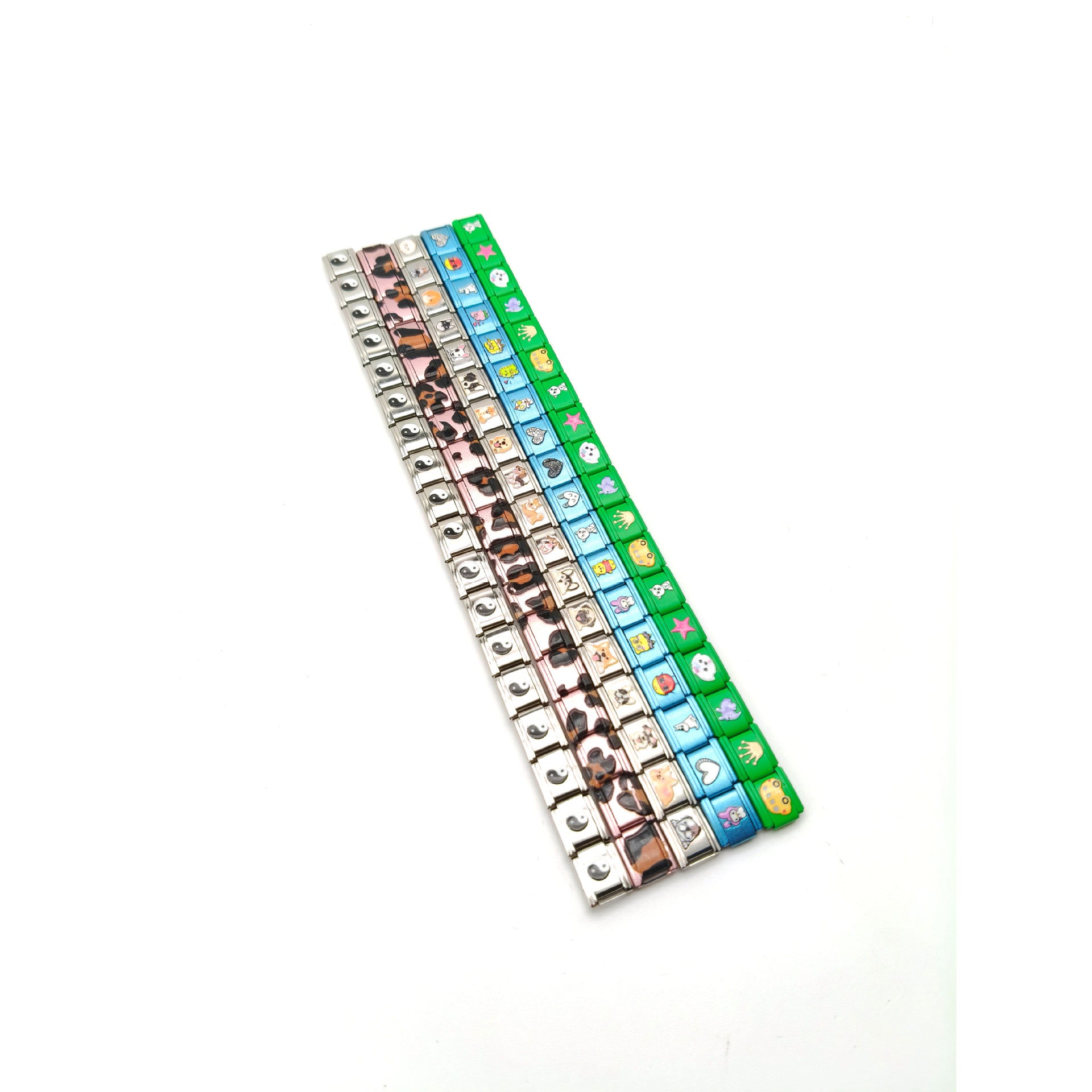 Wholesale 304 stainless steel elastic Italian modular splicing bracelet DIY Composable Bracelet Charms DIY Bracelets