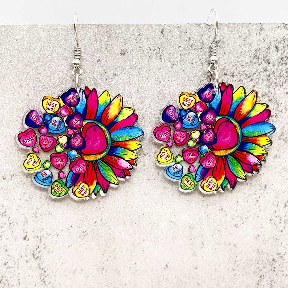 Wholesale Valentine's Day Love Cat Envelope Acrylic Earrings ACC-ES-ChenY060