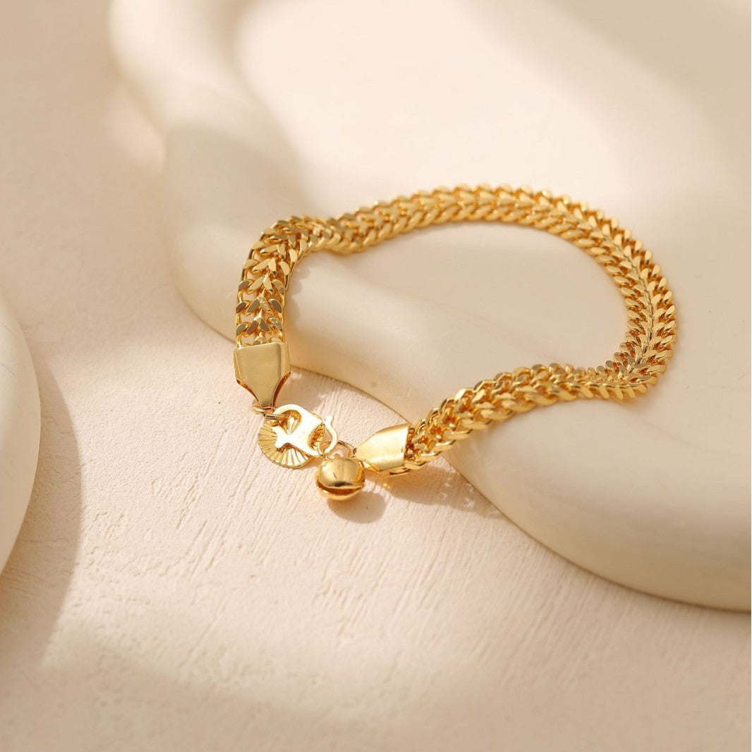 Wholesale Titanium Steel Electroplated Men' s Bracelet Simple Boutique Resale Gift