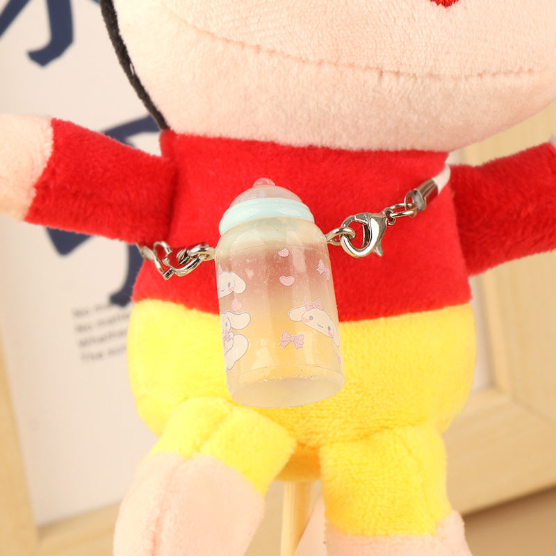 Wholesale Cute cartoon mini bottle pendant doll accessories