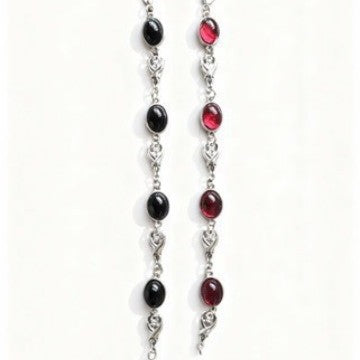 Wholesale Victorian Vampire Gothic Style Red Crystal Necklace Bracelet Set – Trendy Jewelry Accessory for Everyday Wear
