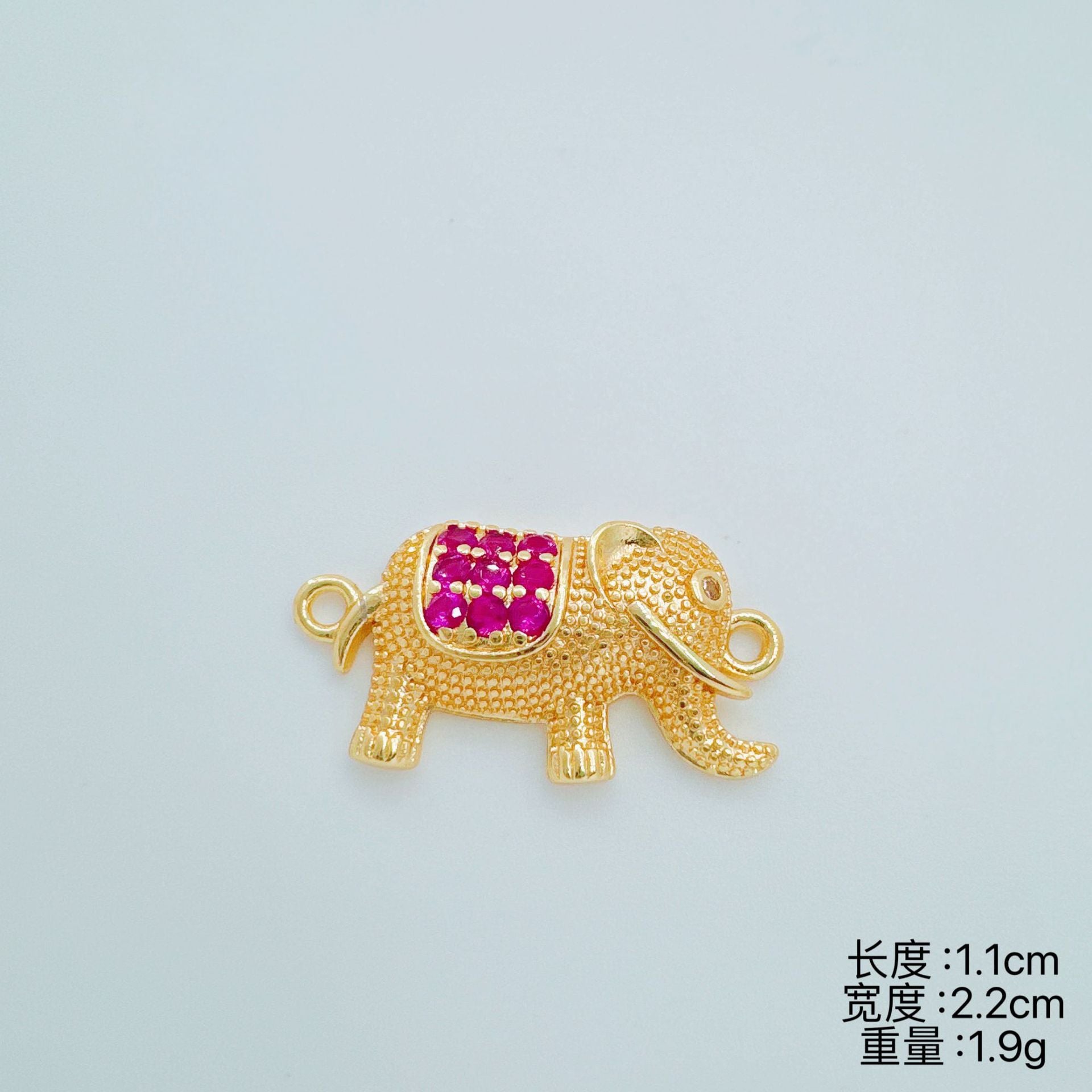 Wholesale Copper Electroplated Simple Elephant Pendant Necklace Fashion Jewelry Accessory