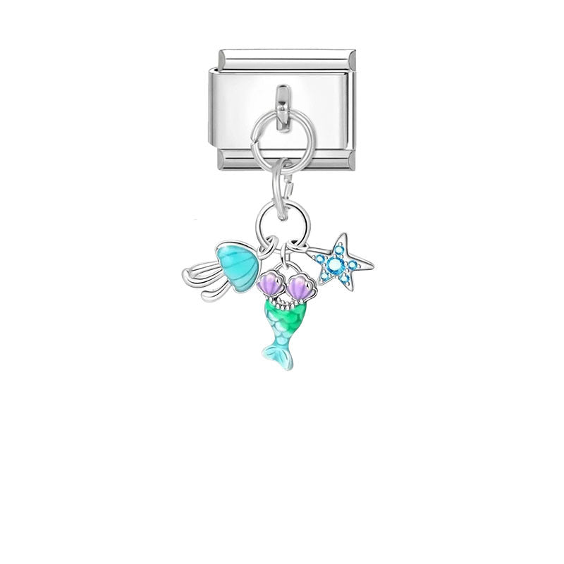 Wholesale Ocean Cartoon Modular Bracelet DIY Jewelry Accessory Gift for Boutique Resale