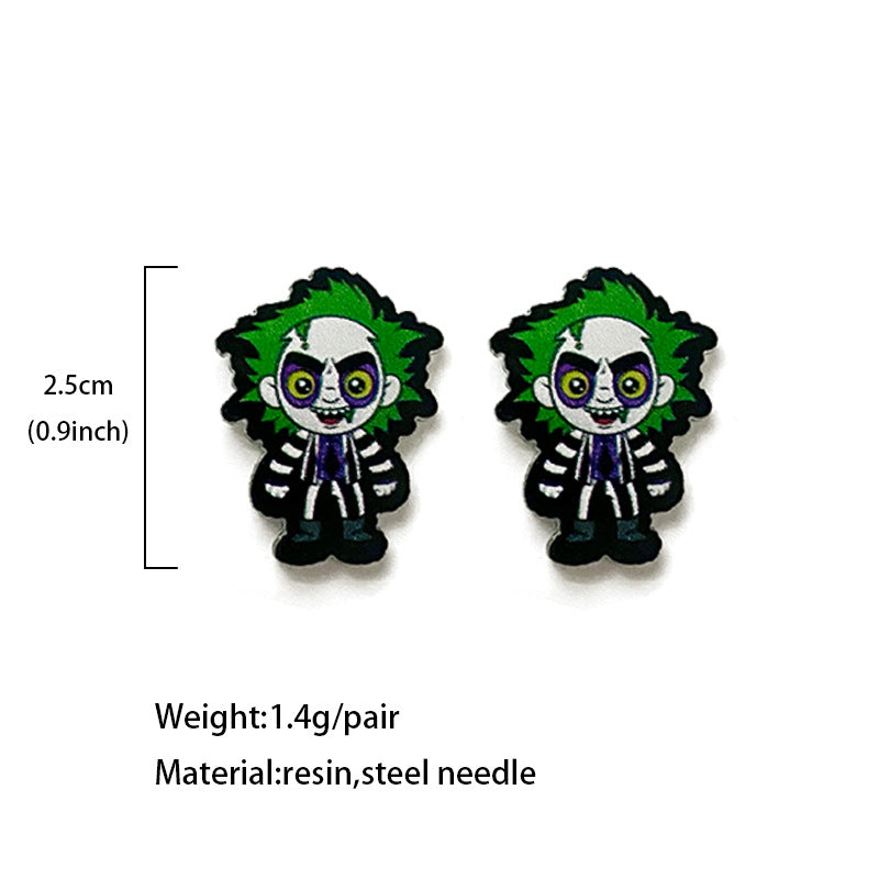 Wholesale Halloween acrylic earrings