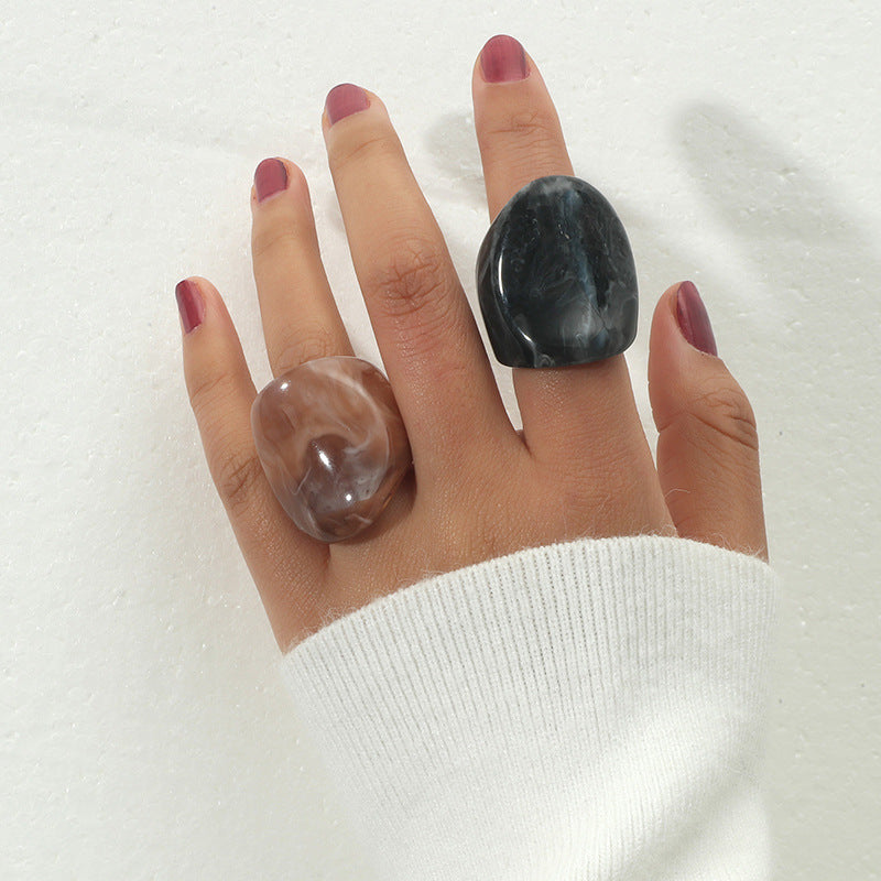 Wholesale Exaggerated resin ring