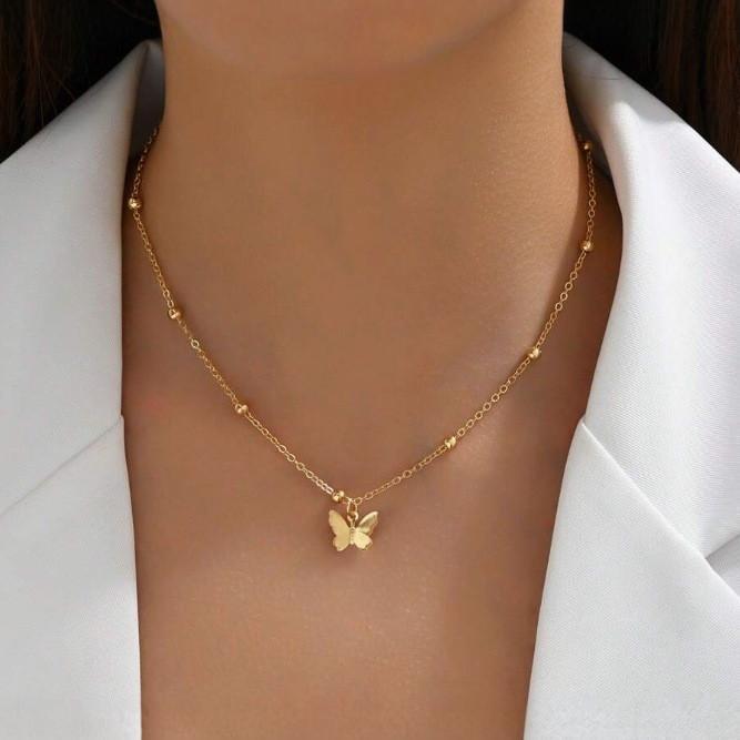 Wholesale Alloy sexy back chain necklace  bow pendant body chain women's long necklace