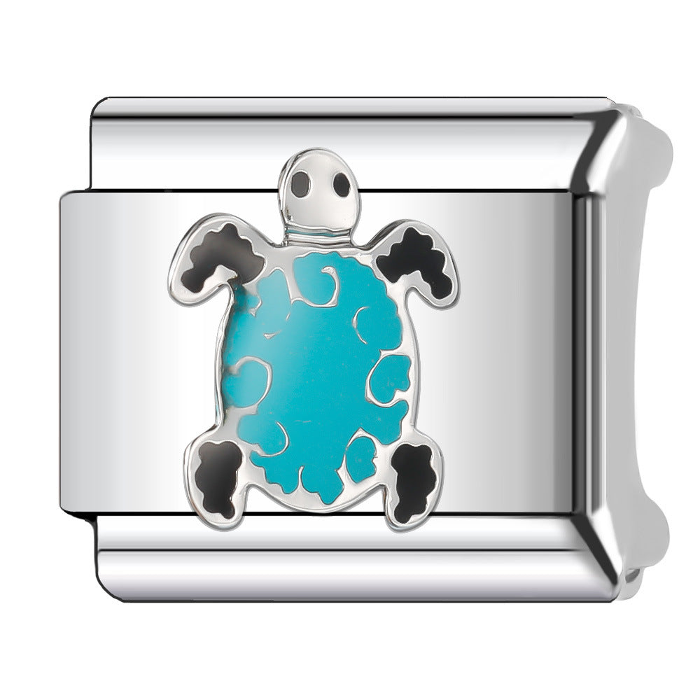 Wholesale Italian Charm Bracelet 9mm DIY Splicing Animal Style Stainless Steel Composable Bracelet