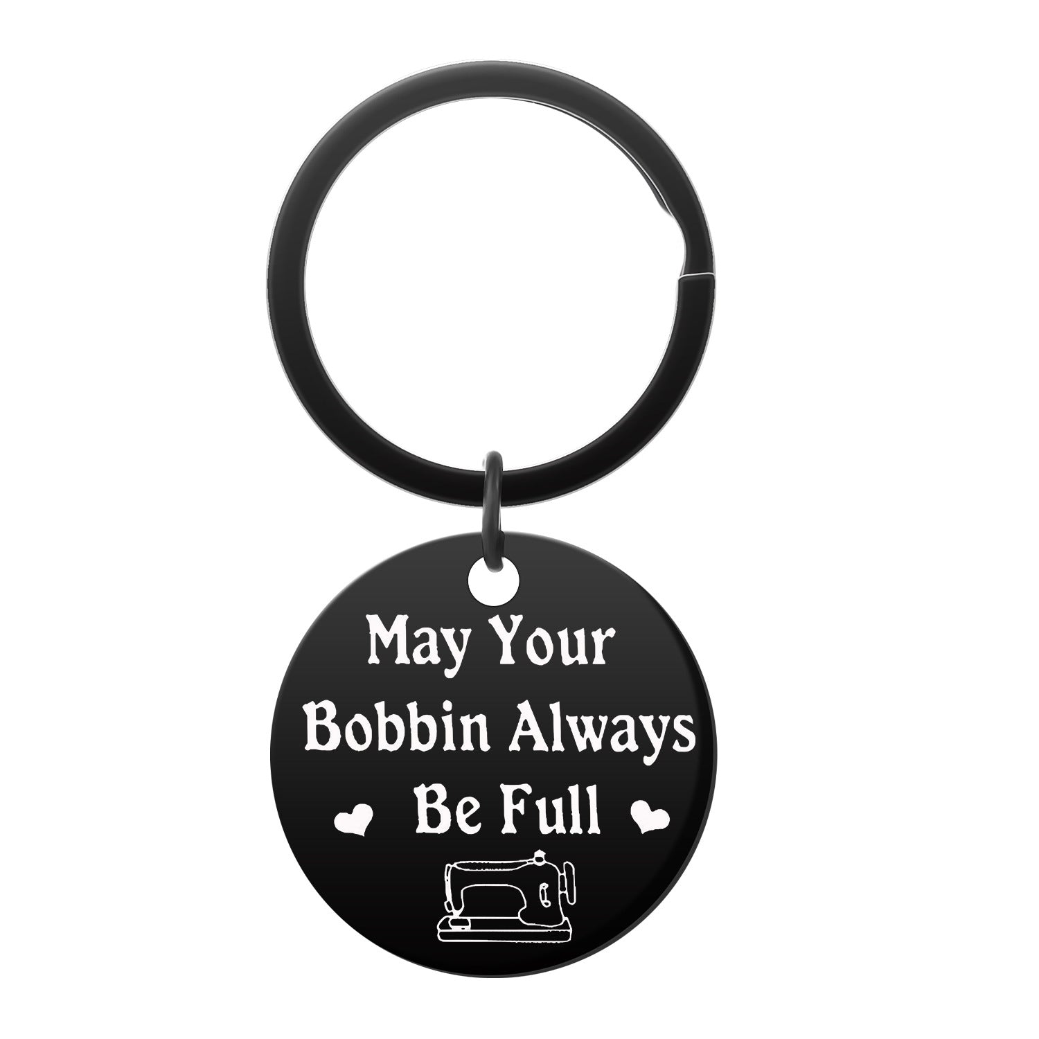 Wholesale creative engraving stainless steel keychain