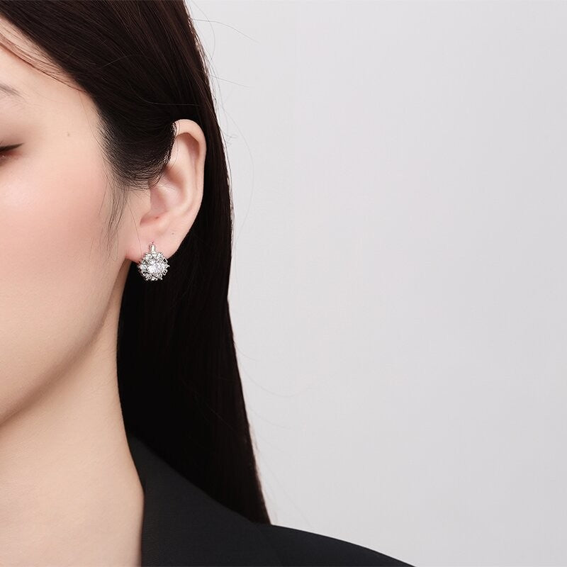 Wholesale  Zircon Earrings Copper Plated Gold  Earrings