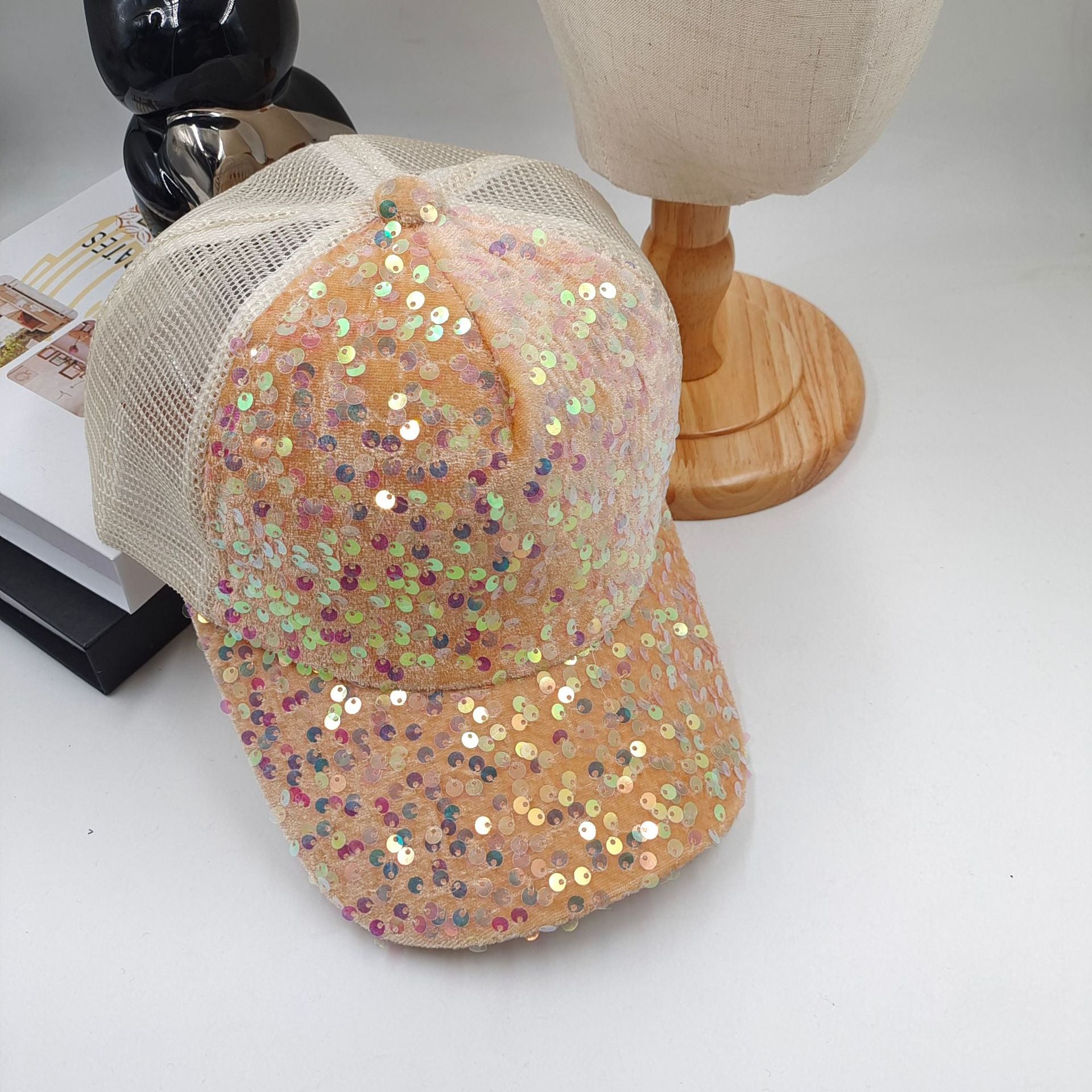 Wholesale Sequin Hat Stage Baseball Cap ACC-HT-Daod004