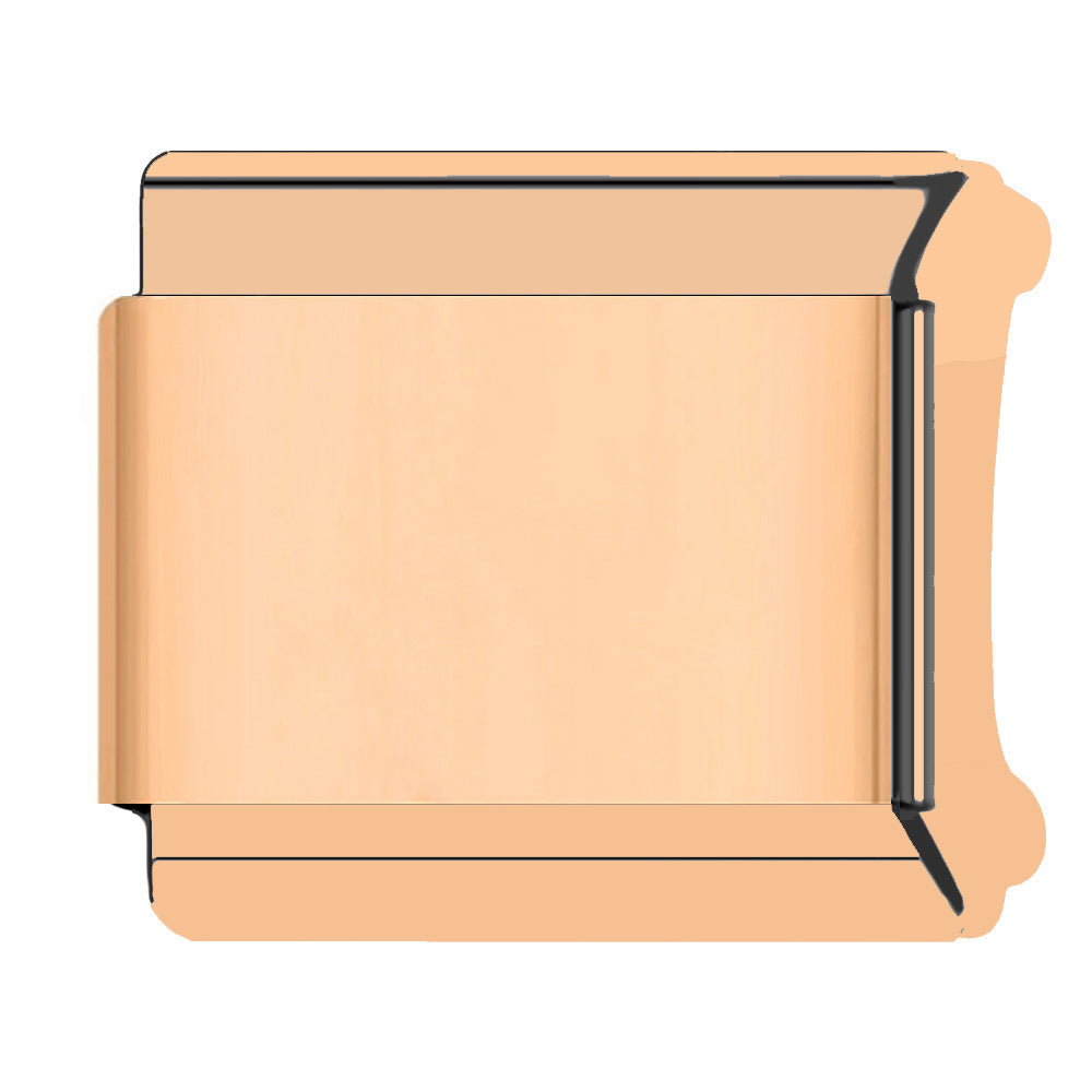 Wholesale  Italian Charm Bracelet 9mm DIY Single-bead smooth   Creative Stainless Steel Composable Bracelet