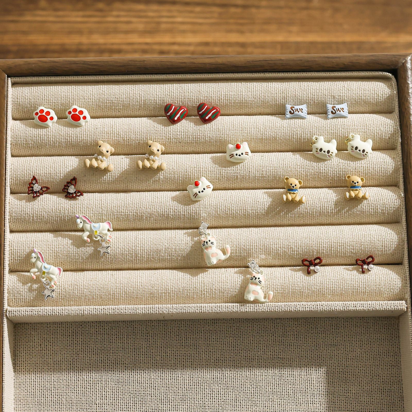 Wholesale Bioceramic Sleep-Friendly Earrings Cute Sweet Jewelry Accessory for Women