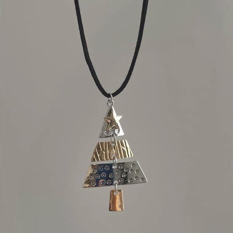 Wholesale Christmas Tree Cute and Sweet Star Necklace