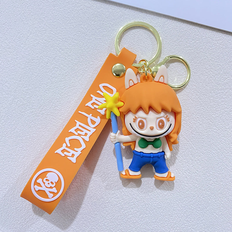 Wholesale cute car backpack silicone 3D Keychains ACCVIP