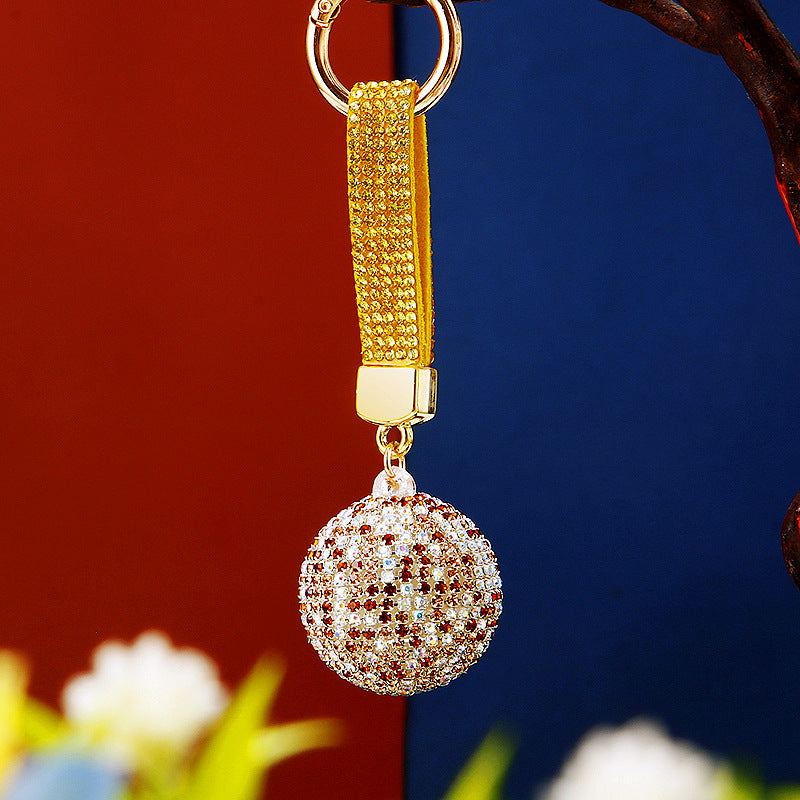 Wholesale Creative Diamond Mixed Color Ball Alloy Keychain ACC-KC-RuiYuan009