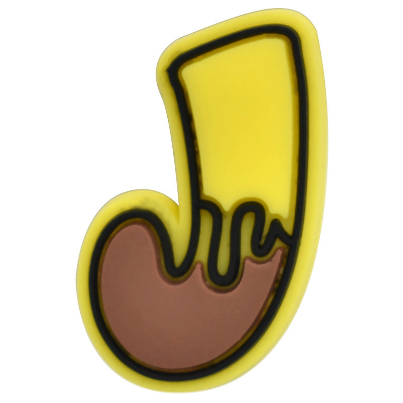 Wholesale Random 100pcs Small Bee PVC Soft Rubber Shoe Buckle Decoration ACC-SC-RYY055