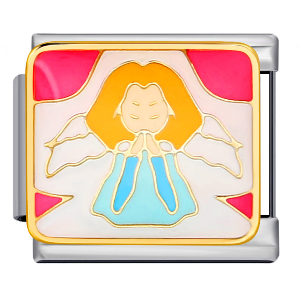 Wholesale Italian Charm Bracelet 9mm DIY Splicing Removable 12 Constellation Series Stainless Steel Composable Bracelet