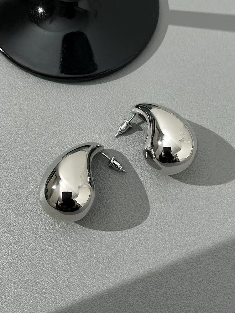 Wholesale Geometric Vintage Earrings Water Drop Hollow Stainless Steel Earrings ACC-ES-Chunp001
