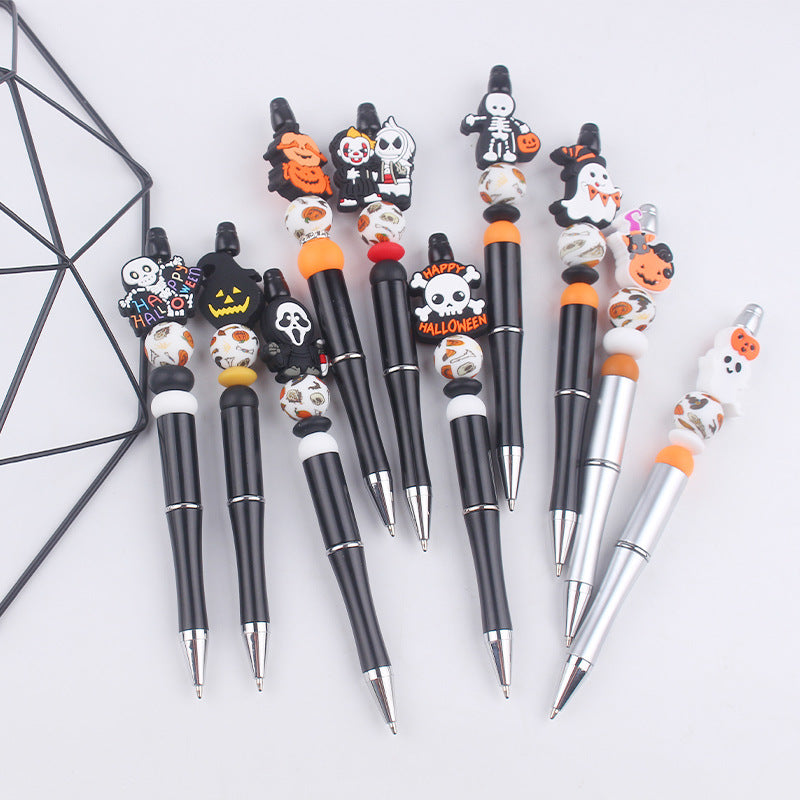 Wholesale Beaded Pen DIY Cartoon Christmas Silicone Beaded Pen