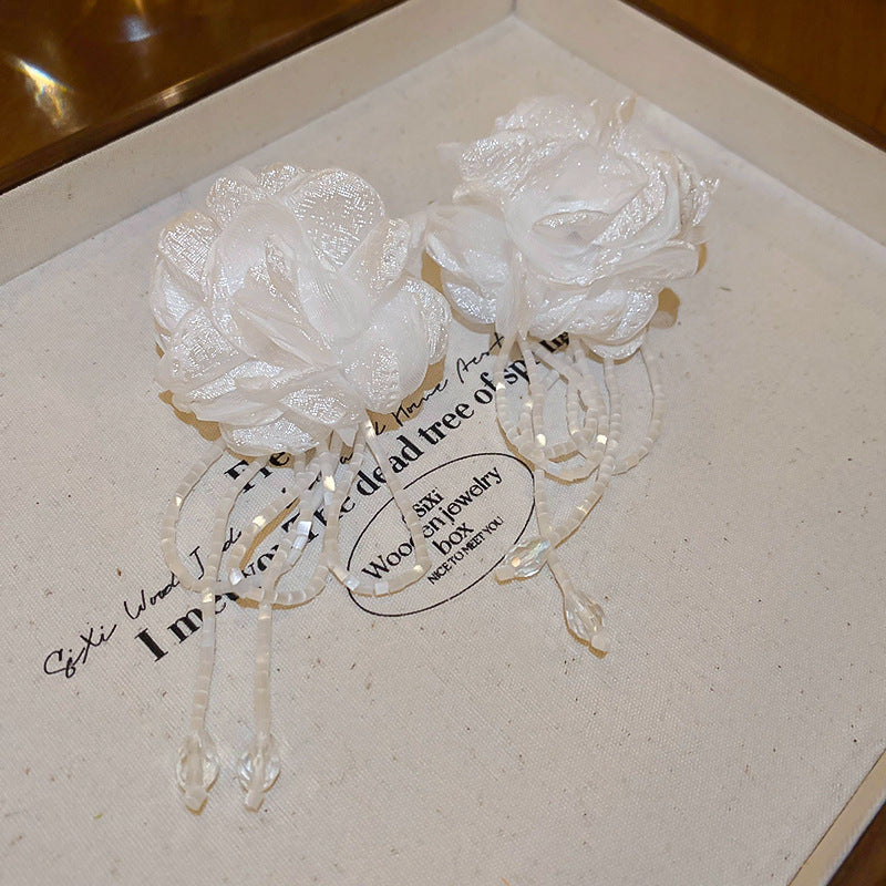 Wholesale Yellow Flower Earrings Exaggerated Stud Earrings Statemente Earrings Ear Studs ACC-ES-Huih001