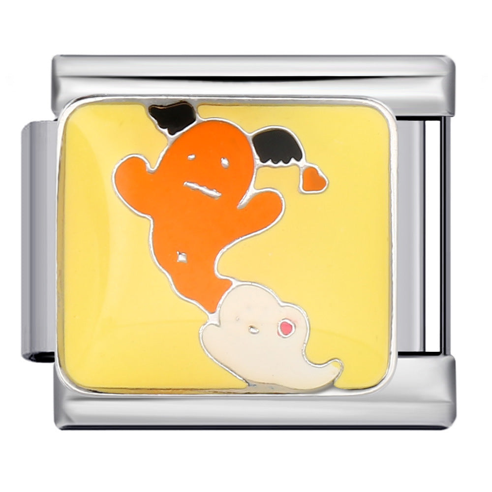 Wholesale Italian Charm Bracelet Animal Pattern DIY Free ing Combination Stainless Steel Composable Bracelet