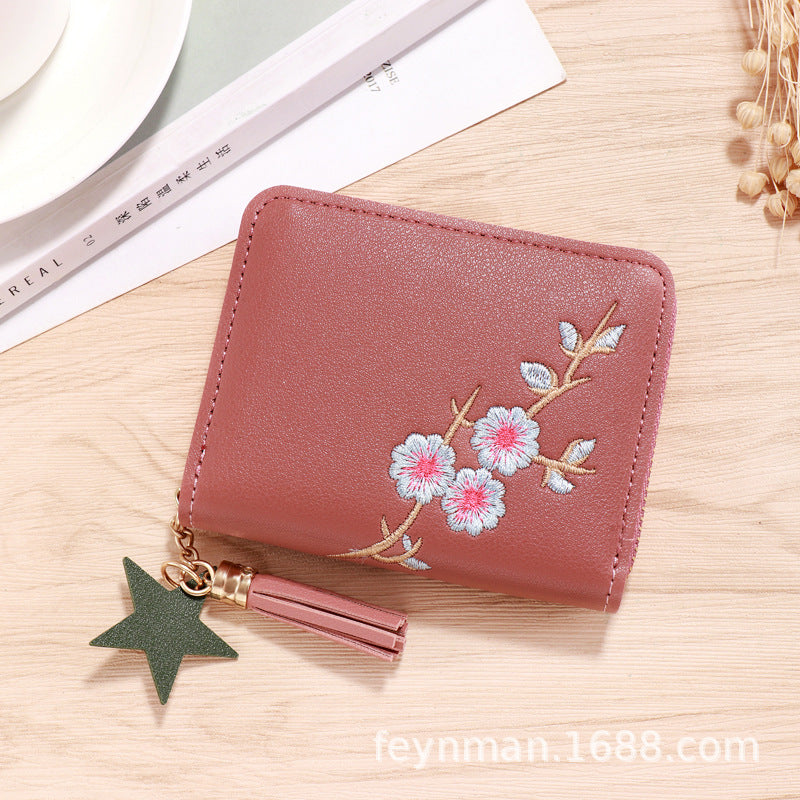 Wholesale PU faux leather card holder short wallet
