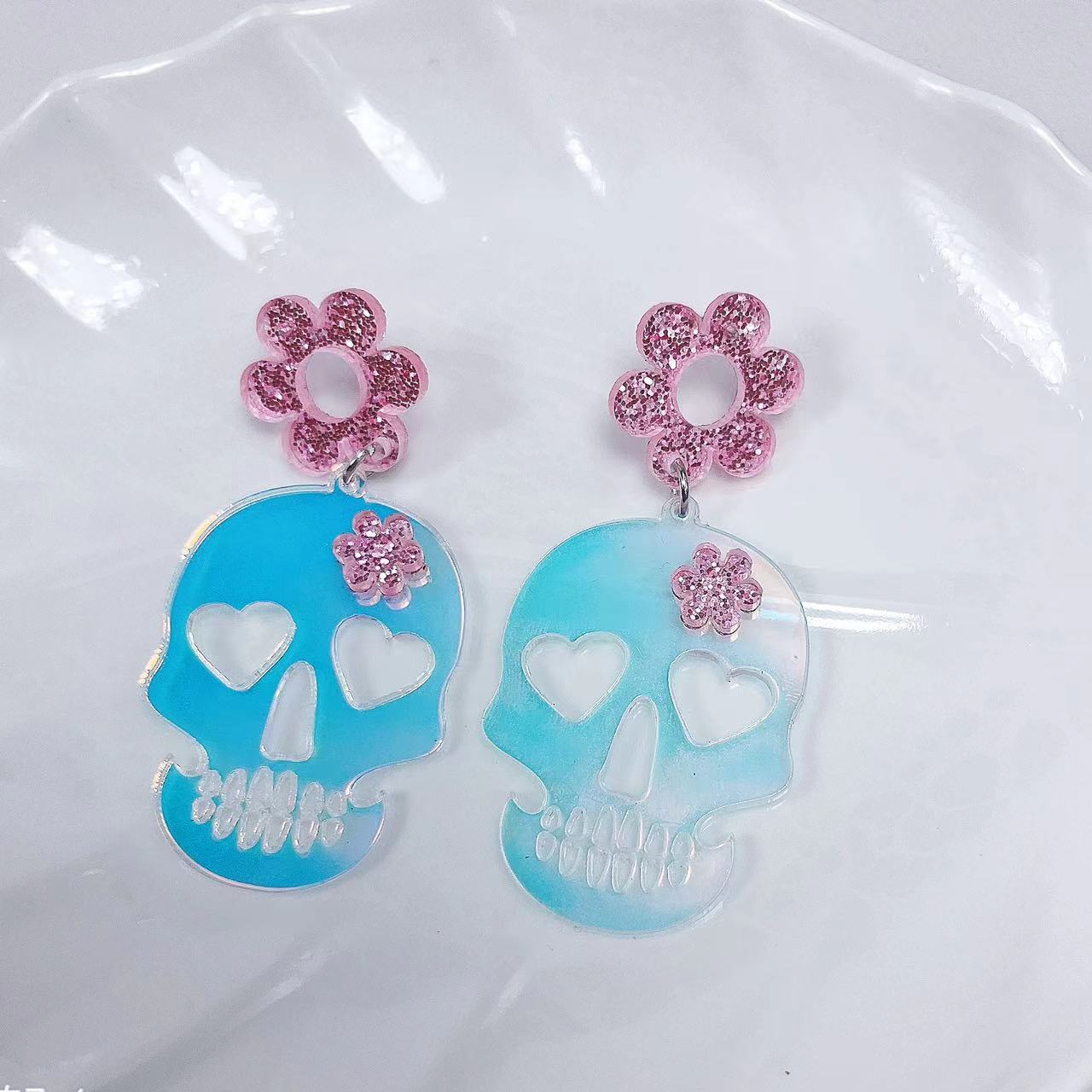 Wholesale Halloween Ghost Acrylic Earrings ACC-ES-AnDao043