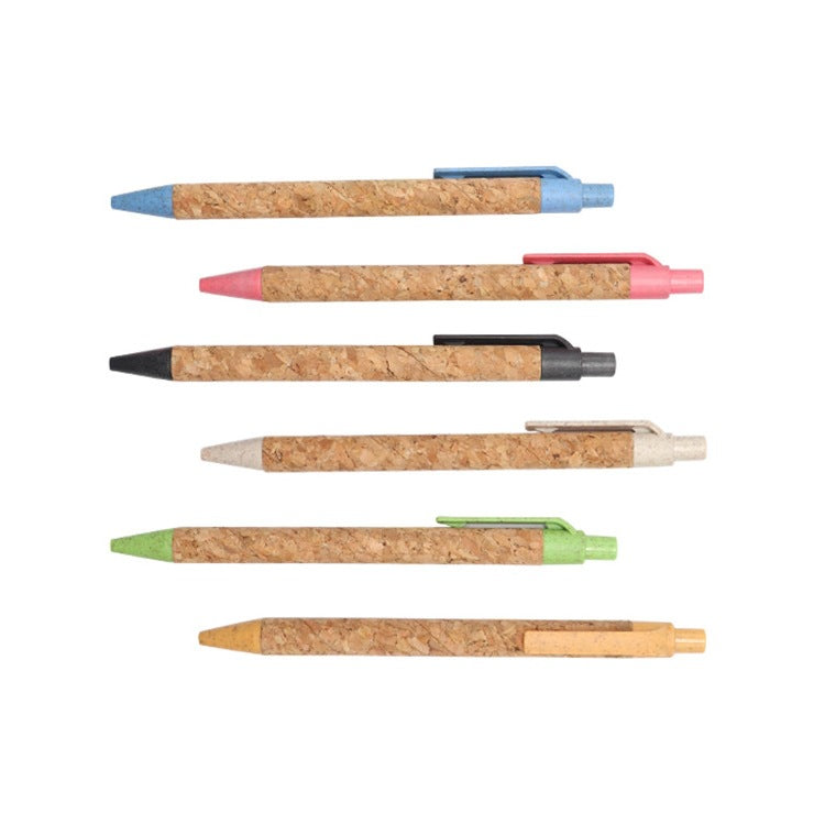 Wholesale Environmentally Friendly Cork Tube Ballpoint Pen ACC-PN-KaiXin001