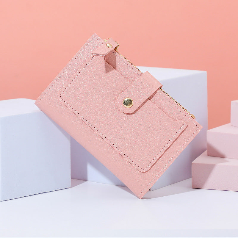 Wholesale Trendy Black PU Zip Card Holder Wallet With Multiple Slots And Coin Pocket For Women Everyday Accessory And Gift