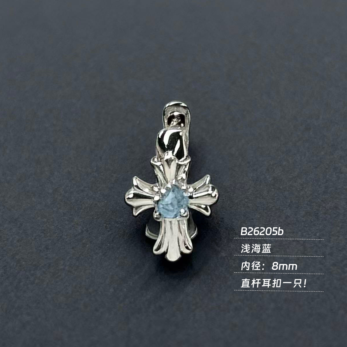 Wholesale Titanium Steel Copper Gold Plated Retro Cross Ring Star Saturn Stud Earrings