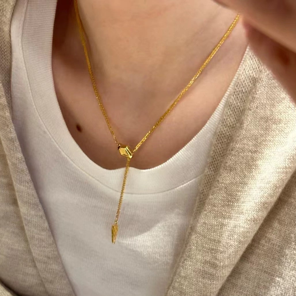 Wholesale Sterling Silver S925 Light Luxury Snake Head Necklace