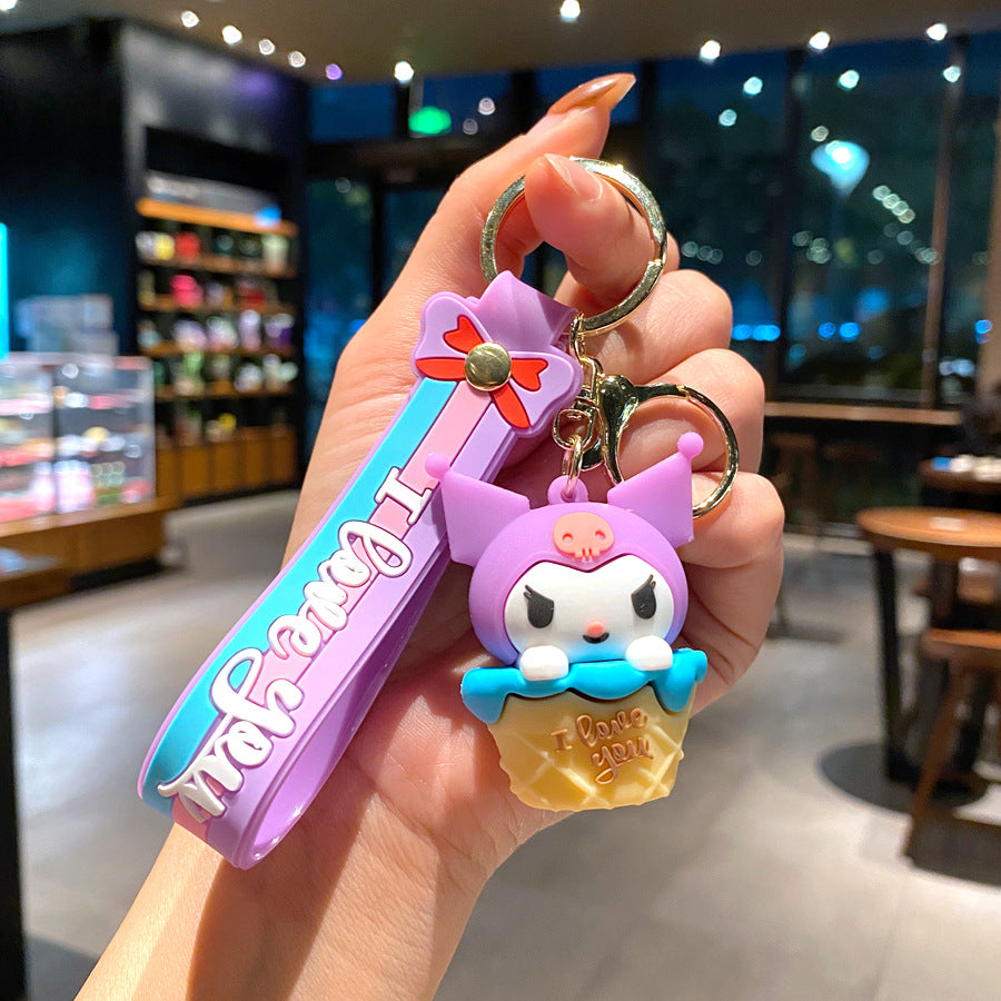 Wholesale Cartoon PVC Soft Glue Cute Keychain ACCVIP-KC-GongZ030