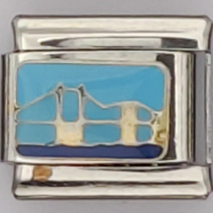 Wholesale  Italian Charm Bracelet 9mm DIY  Fox Leopard Print  Creative Stainless Steel Composable Bracelet