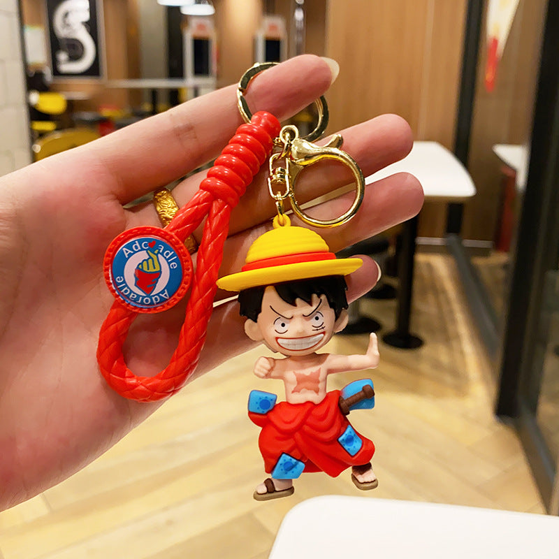 Wholesale Cartoon Anime PVC Soft Glue Keychain Cute Keychain ACC-KC-ErLu018
