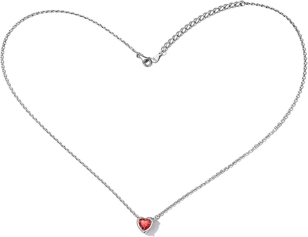Wholesale carat heart shaped diamond love necklace