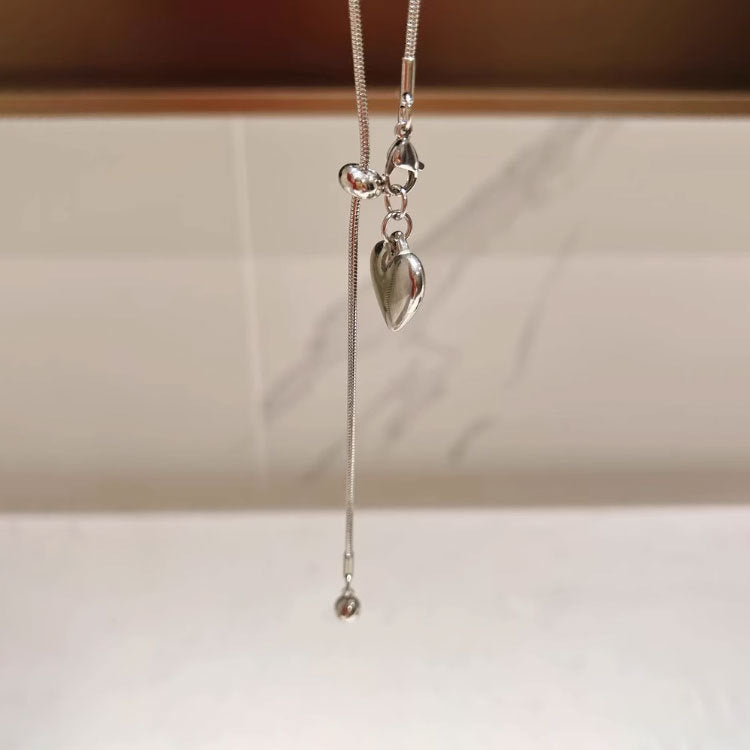 Wholesale  silver Love Pendant Necklace Light Luxury  Titanium Steel Necklaces