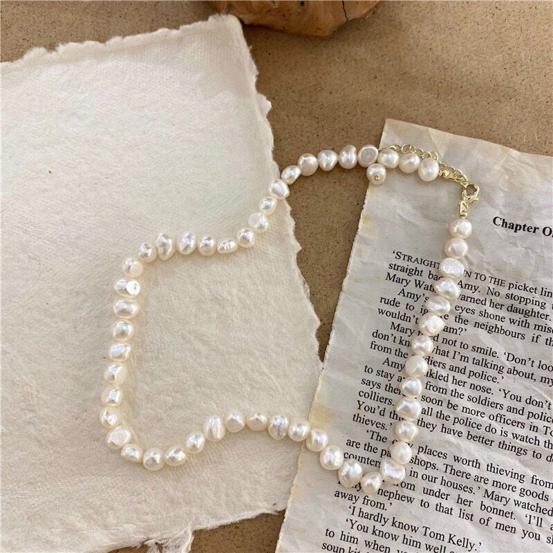 Wholesale Natural Freshwater Baroque Pearl Necklace